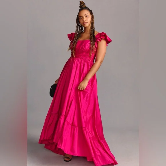 Mac Duggal | Dresses | Mac Duggal Plus Anthropologie Flutter Sleeve A Line Ruffle Hem Gown Dress 24w 24 | Poshmark Mac Duggal | Dresses | Mac Duggal Plus Anthropologie Flutter Sleeve A Line Ruffle Hem Gown Dress 24w 24 | Poshmark